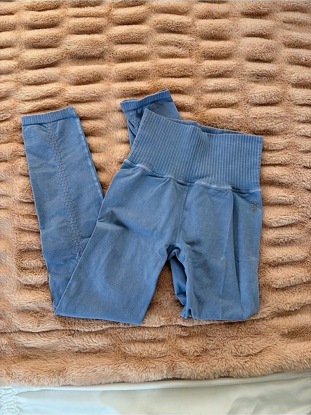 FP Movement Good Karma High-Rise 7/8 Length Leggings Blue Leggings